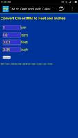 cm, mm to inch, feet, meter converter tool โปสเตอร์