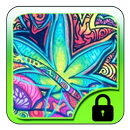 Neon Trippe Emerald Weed Locker Theme APK