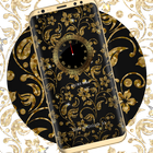 Golden Flower luxury Locker Theme icône