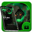 Green Toxic Skull Locker Theme APK