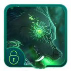 Green Wolf Locker Theme icône