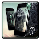 Black Brainy Skull Locker Theme APK