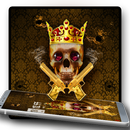 Golden Gun Skull Locker Theme APK