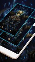 Blue Skull Locker Theme 截图 1