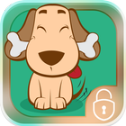 Cute Puppy Locker Theme أيقونة