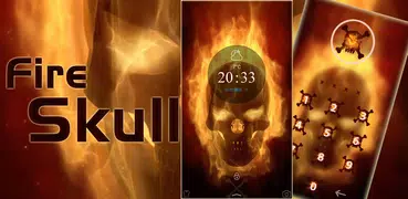 Flaming Skull Theme Skull Fire