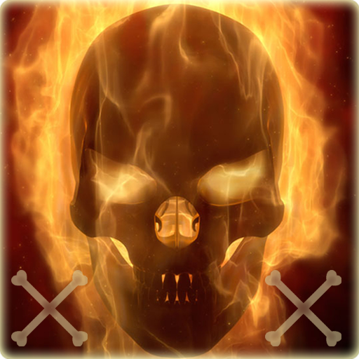 Flaming Skull Theme Skull Fire