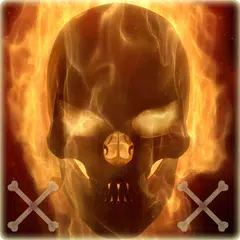 Flaming Skull Theme Skull Fire APK download