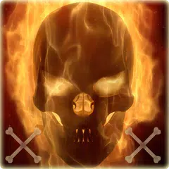 Flammender Schädel-Theme APK Herunterladen