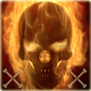 Cráneo Flame Tema Fuego Skull APK