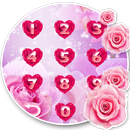 Cute Pink Romantic Rose Locker APK
