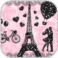 Pink Paris Theme Rose Locker