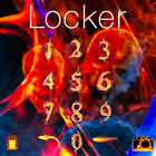 Fire skeleton and blue ice fire cool locker theme 图标