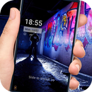 Street graffiti rock art lock screen desktop APK