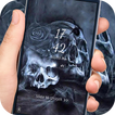 Spider skull dark lock screen desktop