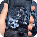 Spider skull dark lock screen desktop APK