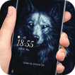 Evil wolf king lock screen desktop
