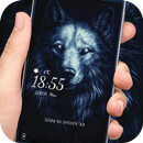 Evil wolf king lock screen desktop APK