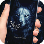 Evil wolf king lock screen desktop icon