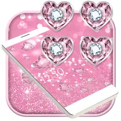 Pink Glitter Diamond Locker