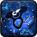 Blue Clock Fidget spinner Screen Locker Theme APK