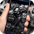 Hell skull gun lock screen icon