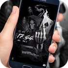 Evil skull rifle lock screen icon