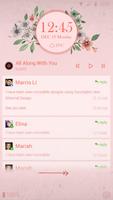 Vintage Flower CM Locker Theme ภาพหน้าจอ 2