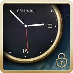 Luxury Clock CM Locker Theme APK download