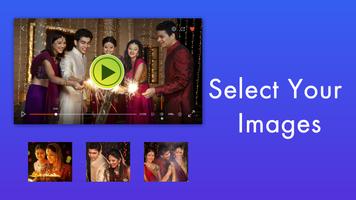 Diwali Photo Video Maker تصوير الشاشة 1