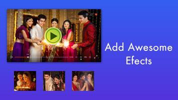 Diwali Photo Video Maker syot layar 2