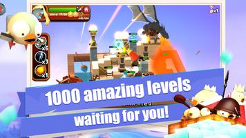 3D TD: Chicka Invasion - 3D Tower Defense! Ekran Görüntüsü 1