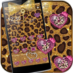 ”Gold cheetah Theme gold bow