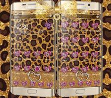 Gold cheetah Theme gold bow اسکرین شاٹ 2