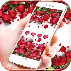 Rote Rose Thema Tapete APK Herunterladen