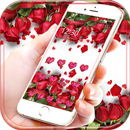 Flor Rosa vermelha Tema APK