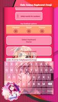 Clavier Emoji - Fille Anime Affiche