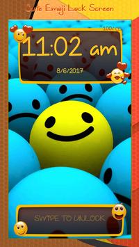 Cute Emoji Lock Screen poster