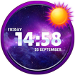 Galaxy Clock Widget