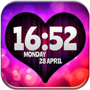 Amour Horloge Numérique APK