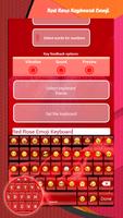Rose Rouge Clavier Emoji Affiche