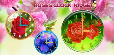 Rosas Relógio Widgets