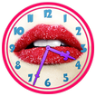 Sugar Lips Clock Widget