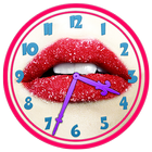 Sugar Lips Clock Widget icône