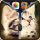 Cute kittens lock screen icône