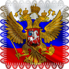 Russia flag emblem ikona