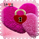 Warm pink heart lock screen APK