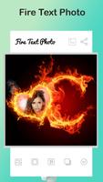 Fire Text Photo Frame screenshot 1