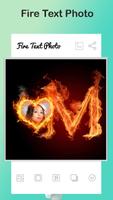 Fire Text Photo Frame screenshot 2