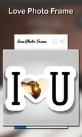 Love Couple Photo Frame poster